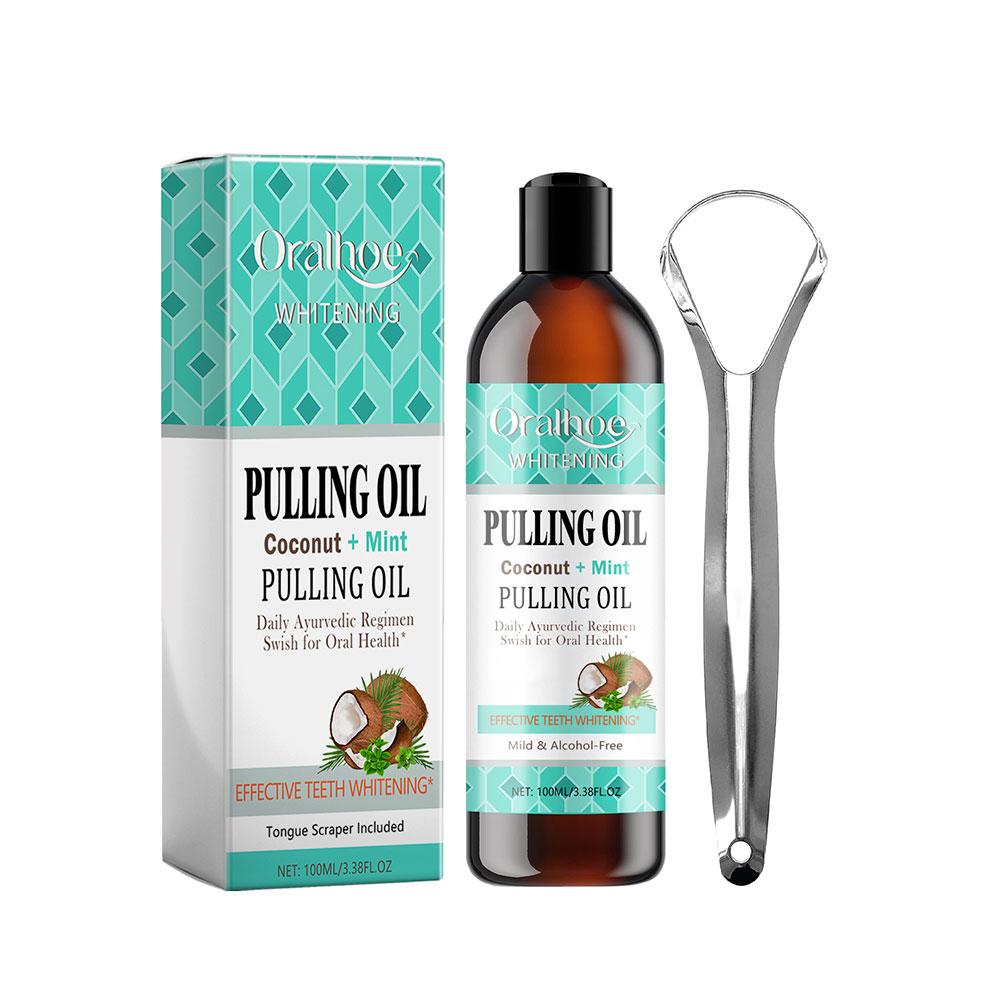 Teeth Whitening With Coconut Oil - Coconut Mint Pulling Oil Mouthwash Alcohol-free