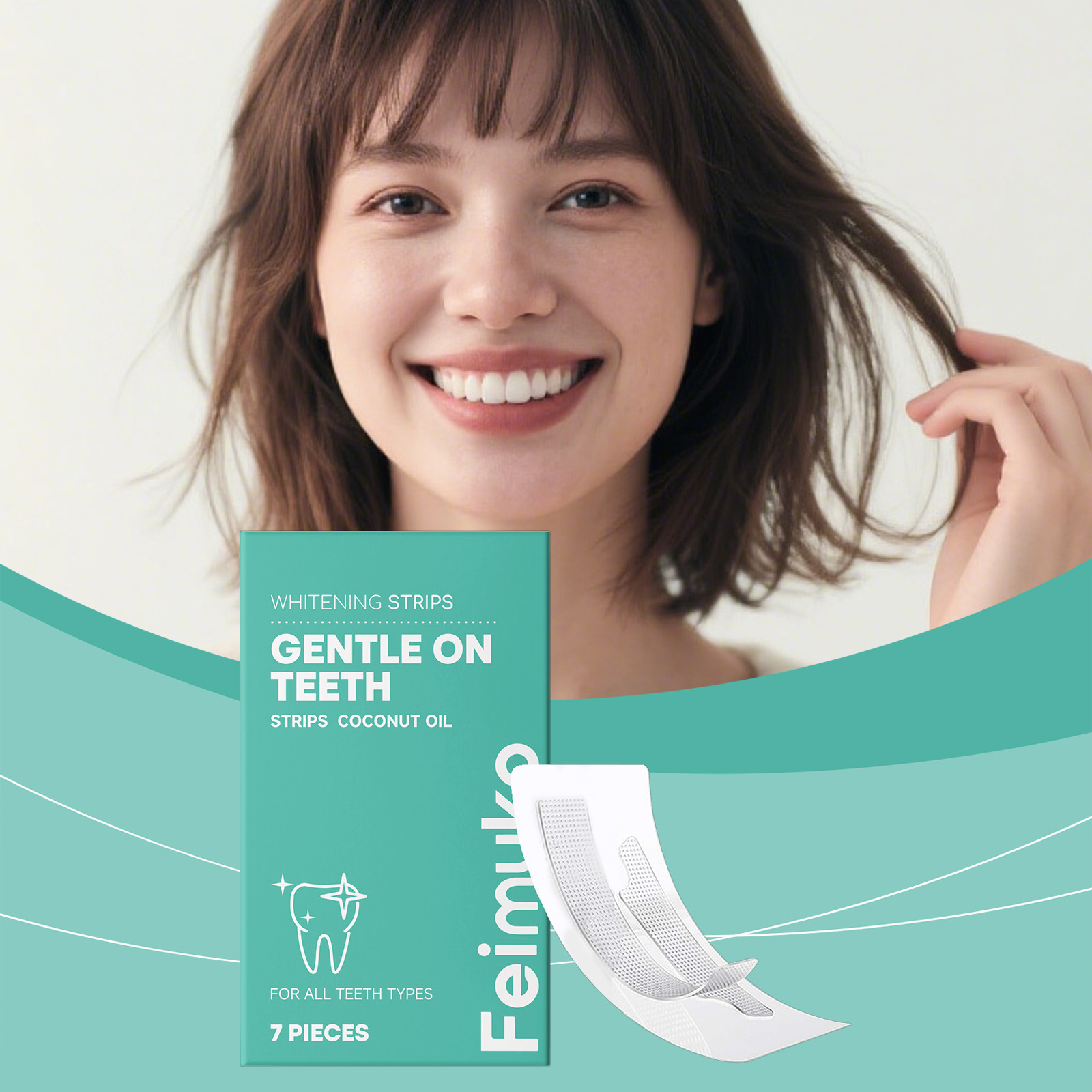 Teeth Whitening With Coconut Oil - Feimuko Coconut Oil Teeth Whitening Strips