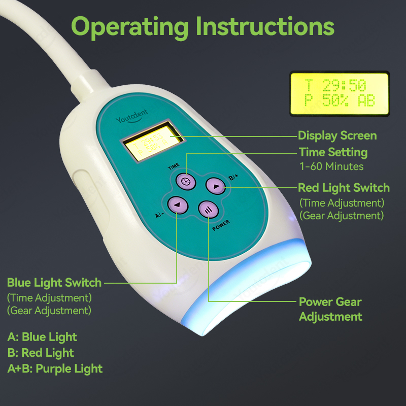 50W Dental Touch Screen 3 Colo - Teeth Whitening Usa recension och pris