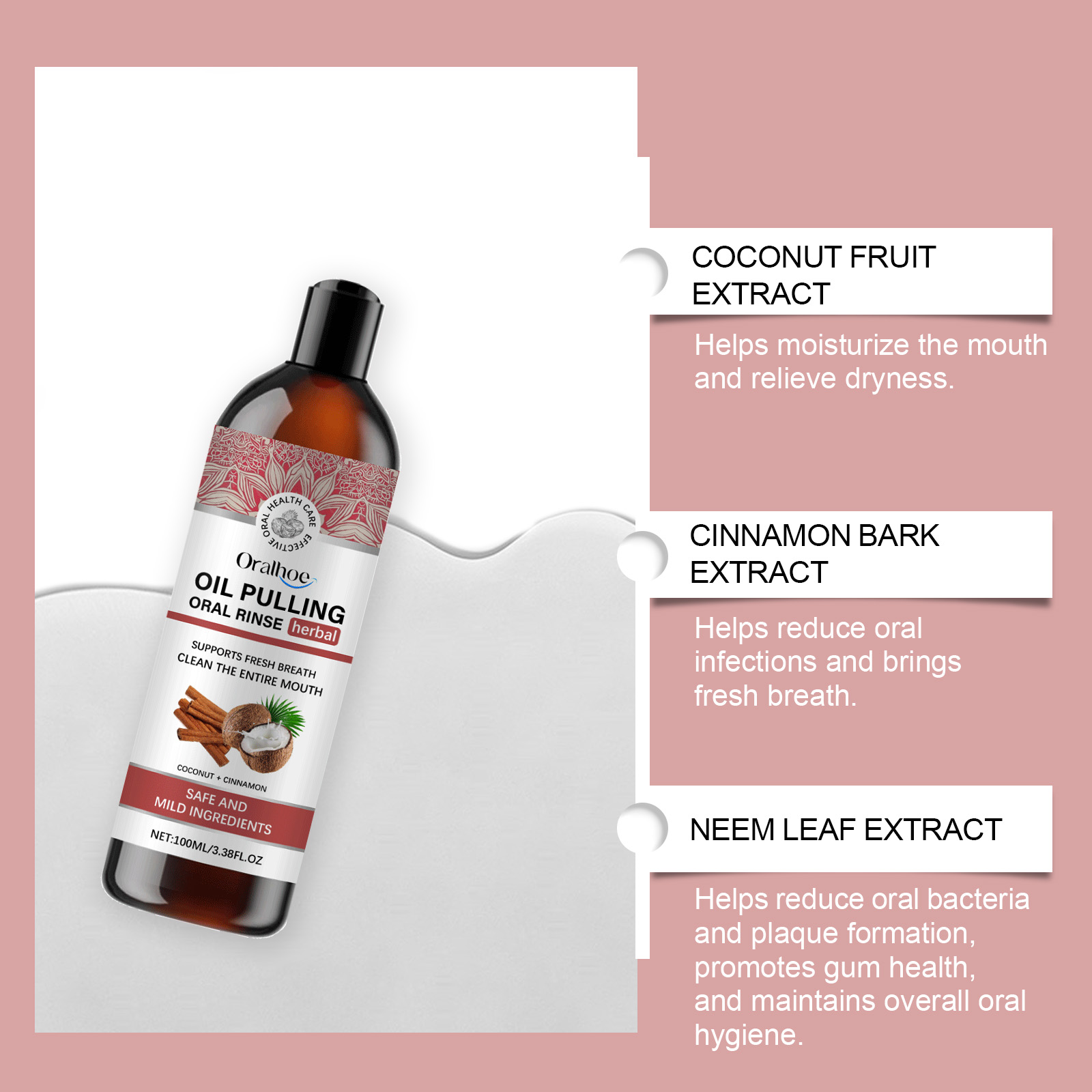Coconut Pulling Oil Mouthwash  - Teeth Whitening With Coconut Oil recension och pris