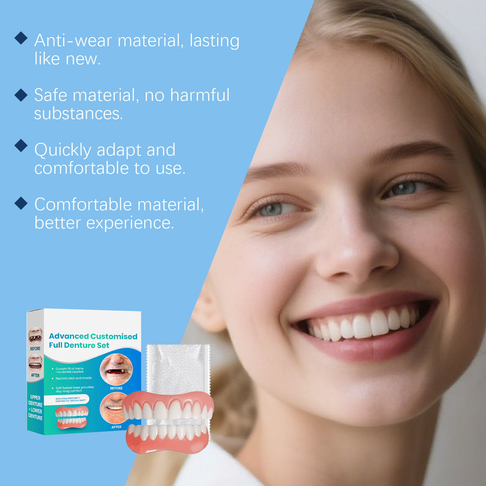 Trendy Comfort Flexible Dentur - Teeth Whitening Session recension och pris