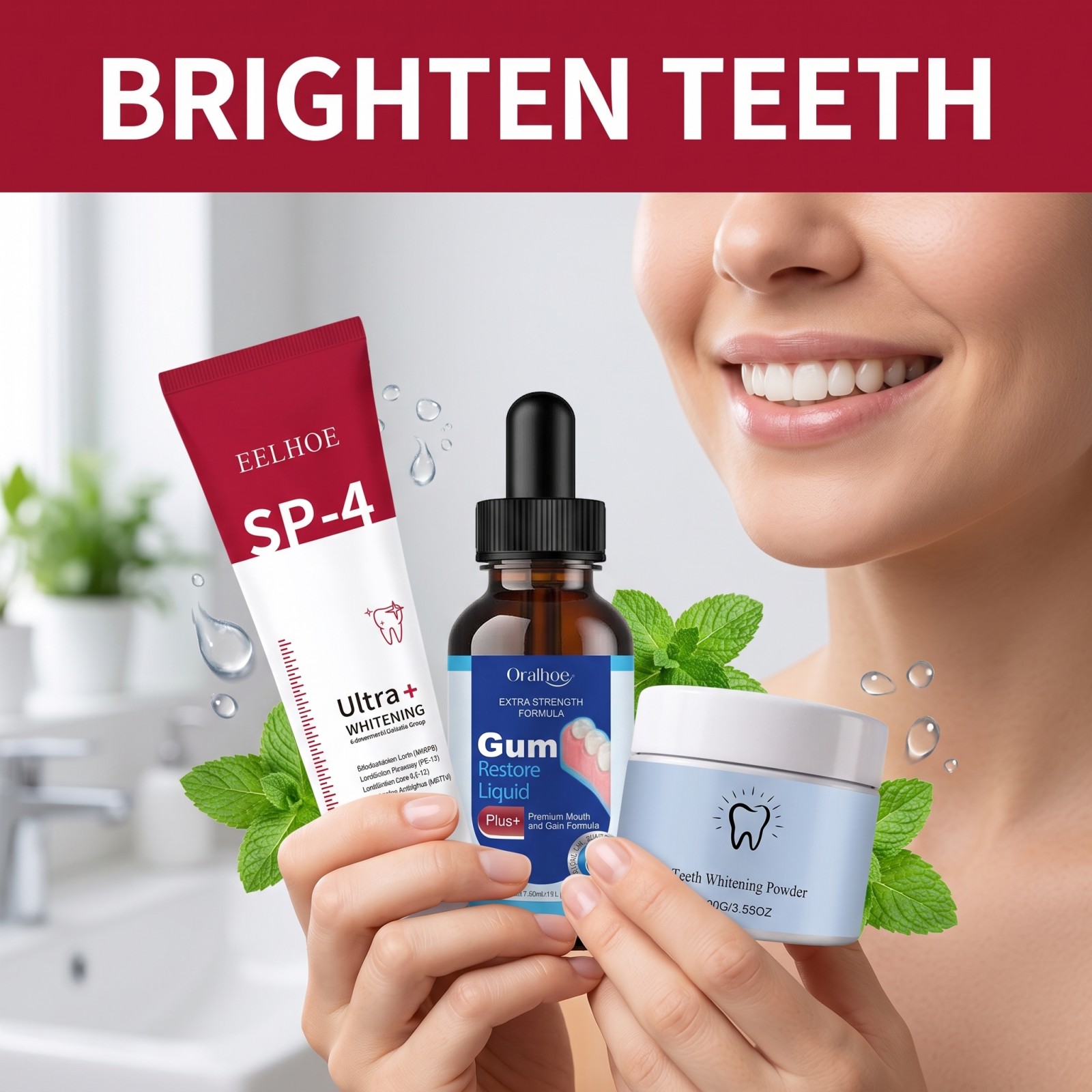 Oral Care Combo Set Whitening  - Teeth Whitening With Hydrogen Peroxide recension och pris