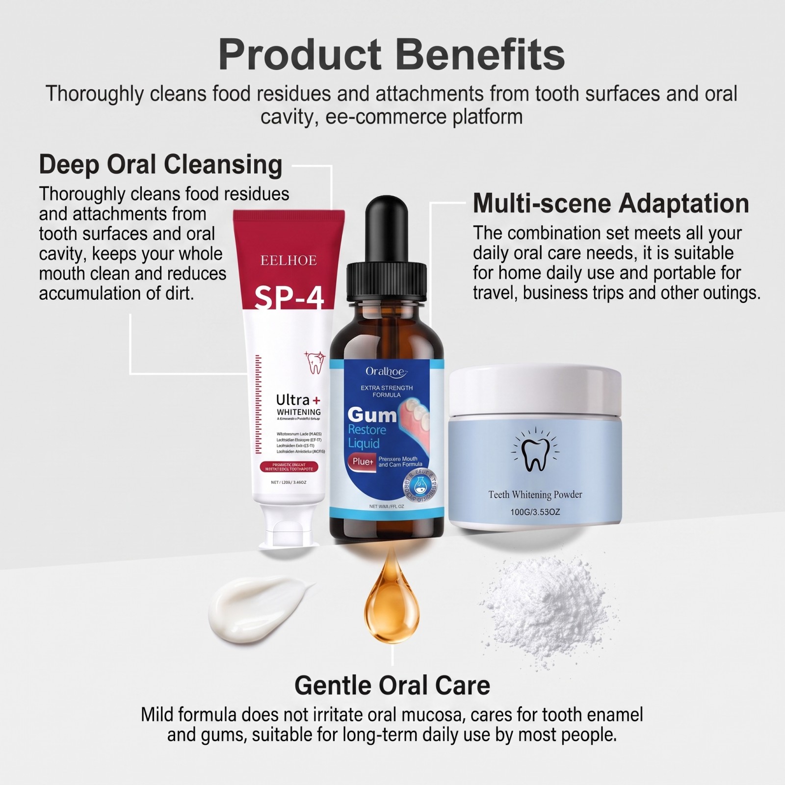 Oral Care Combo Set Whitening  - Teeth Whitening With Hydrogen Peroxide recension och pris