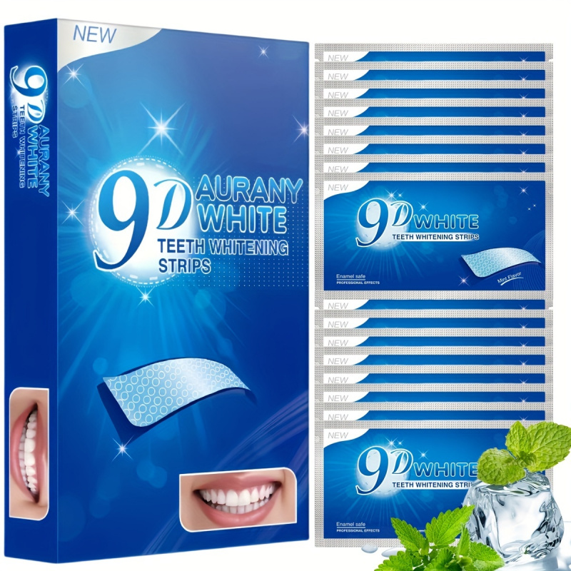 21 Pairs of 9D Aurany White Te - Teeth Whitening With Hydrogen Peroxide recension och pris