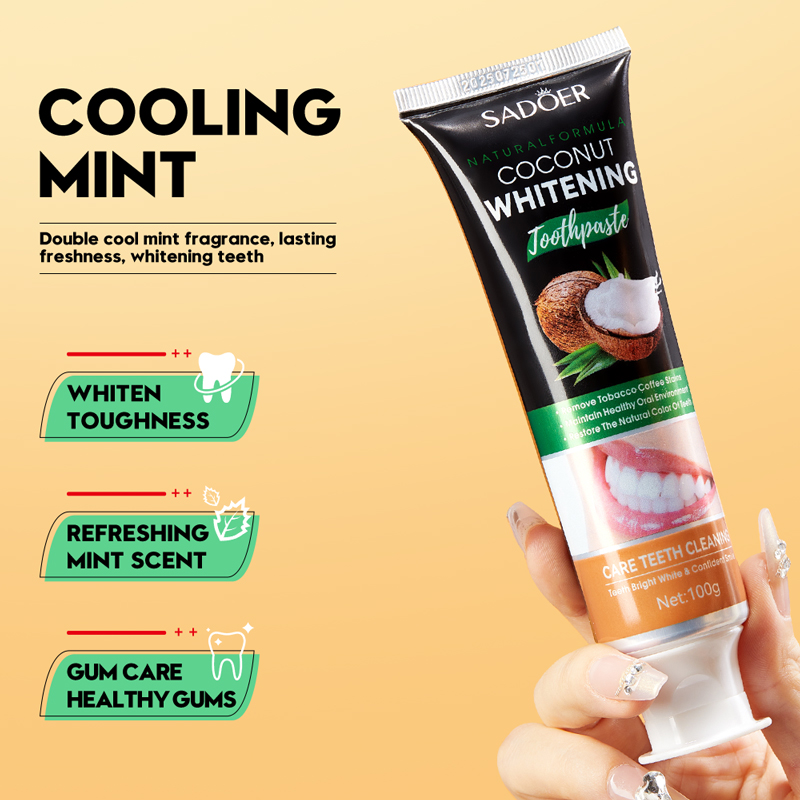 SADOER Coconut Oil Teeth White - Teeth Whitening With Coconut Oil recension och pris
