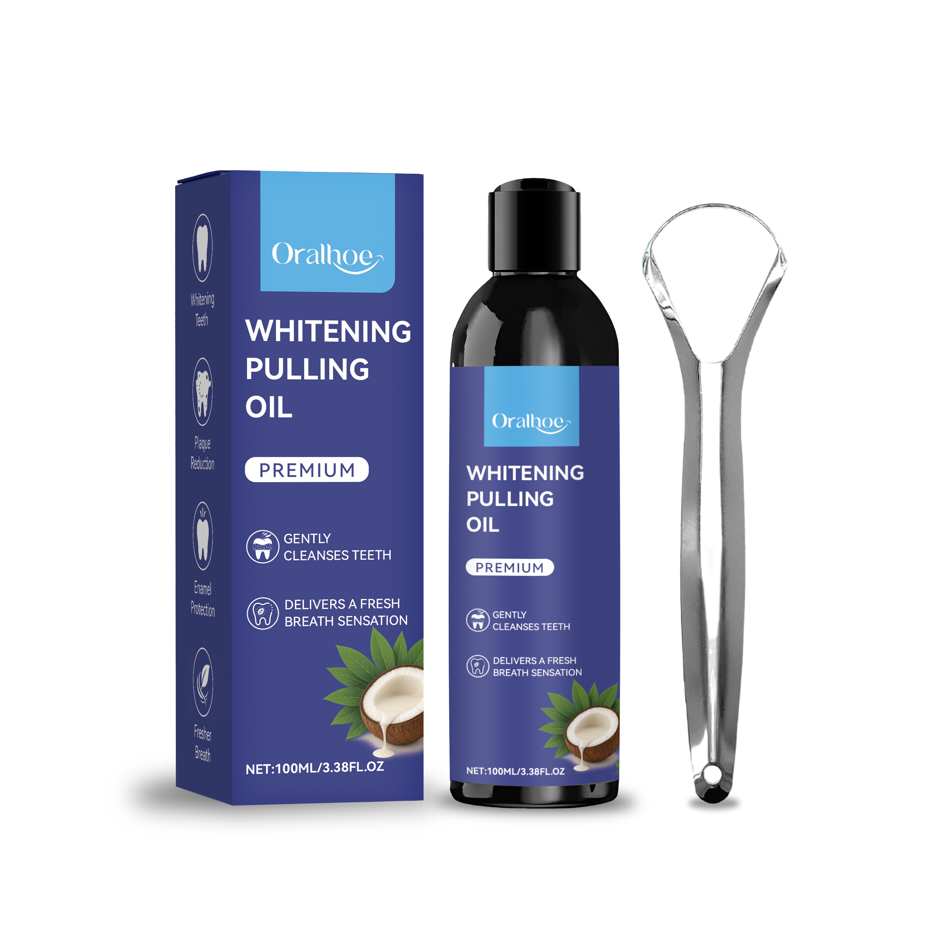 Coconut Pulling Oil With Tongu - Teeth Whitening With Coconut Oil recension och pris