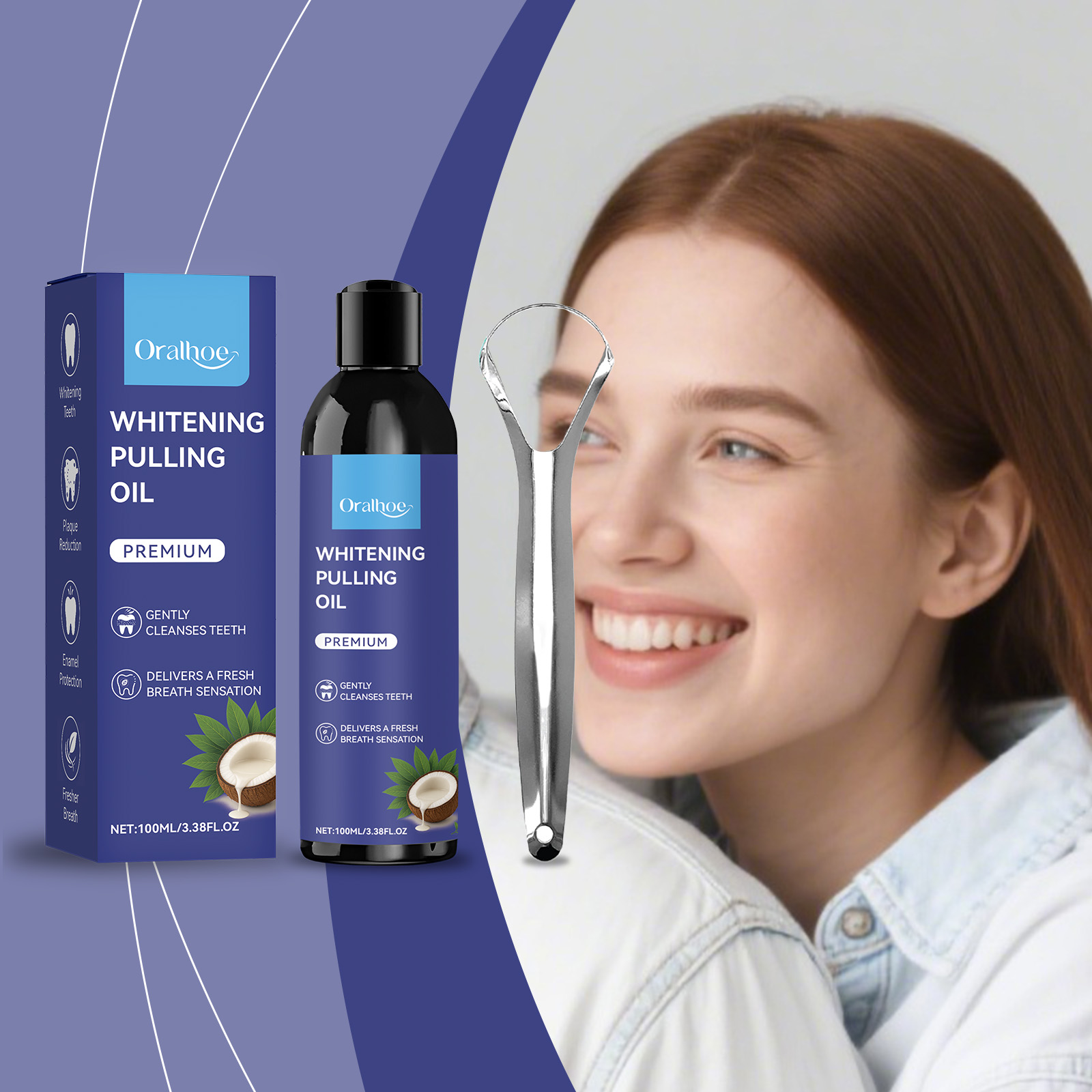 Coconut Pulling Oil With Tongu - Teeth Whitening With Coconut Oil recension och pris