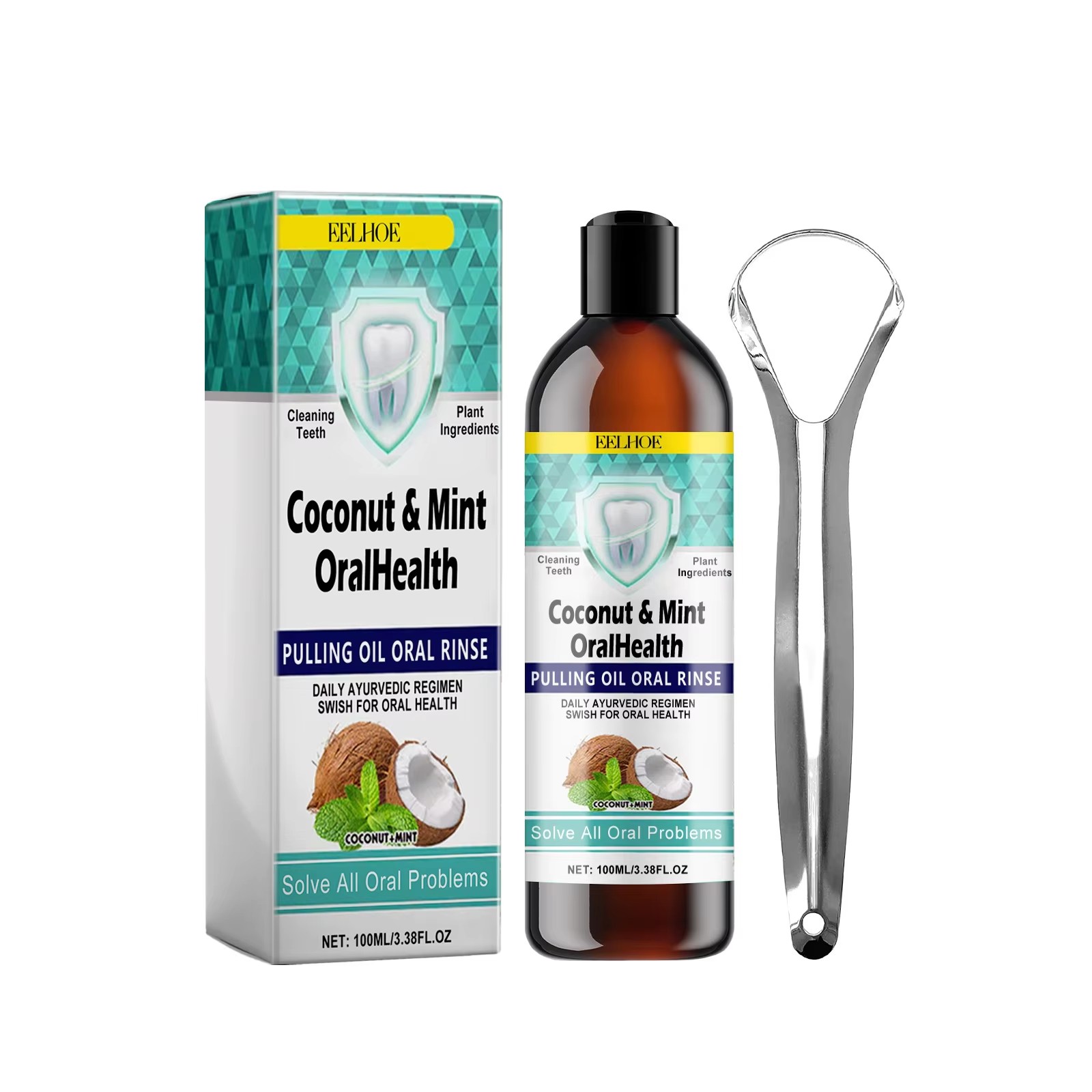 EELHOE Mint Coconut Oil Pullin - Teeth Whitening With Coconut Oil recension och pris
