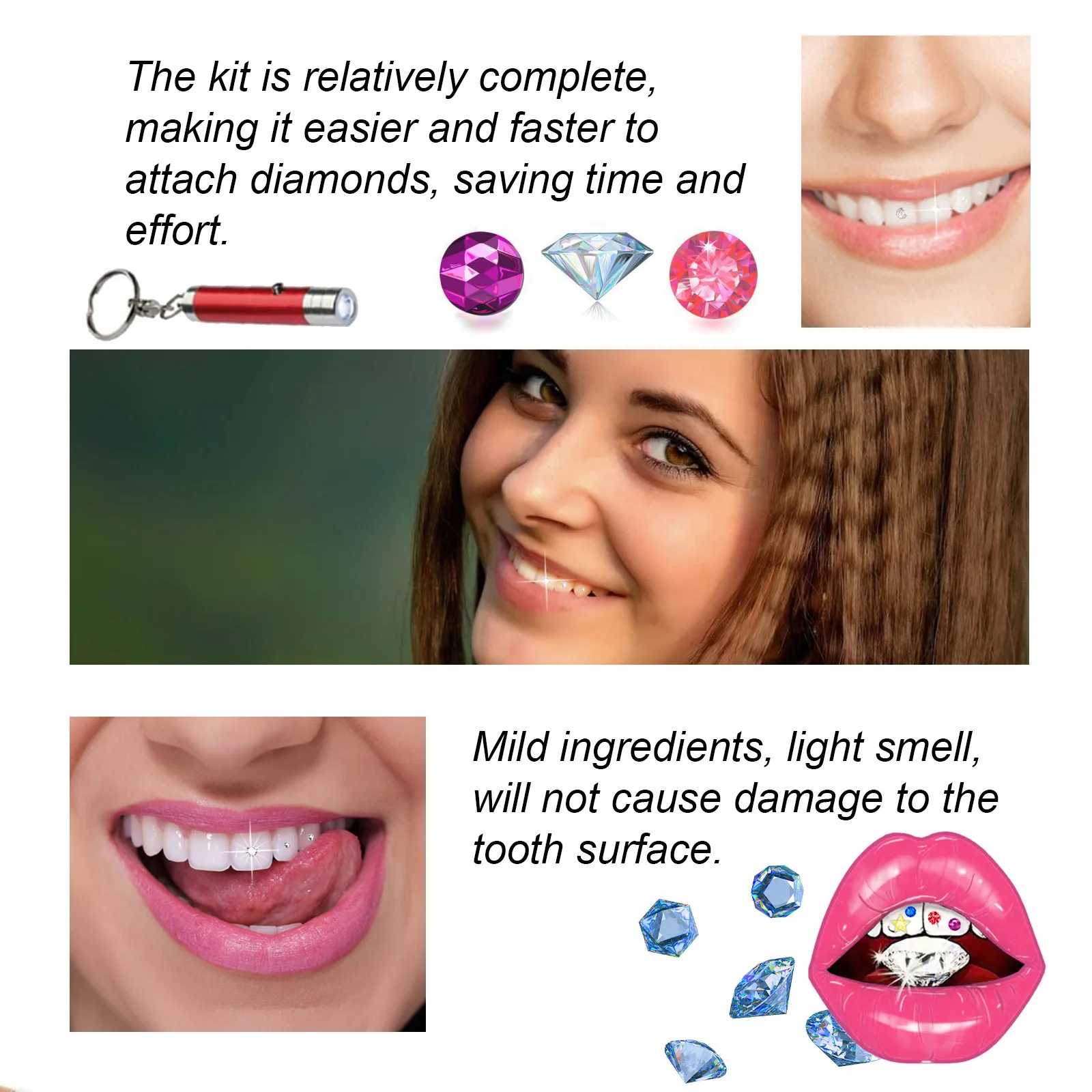 Tooth Jewelry Kit DIY Clear Pr - Teeth Whitening Usa recension och pris