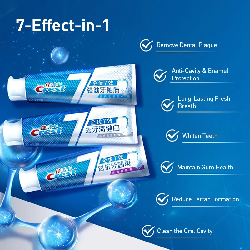 Crest 7 Effects Toothpaste Whi - Teeth Whitening Effects recension och pris