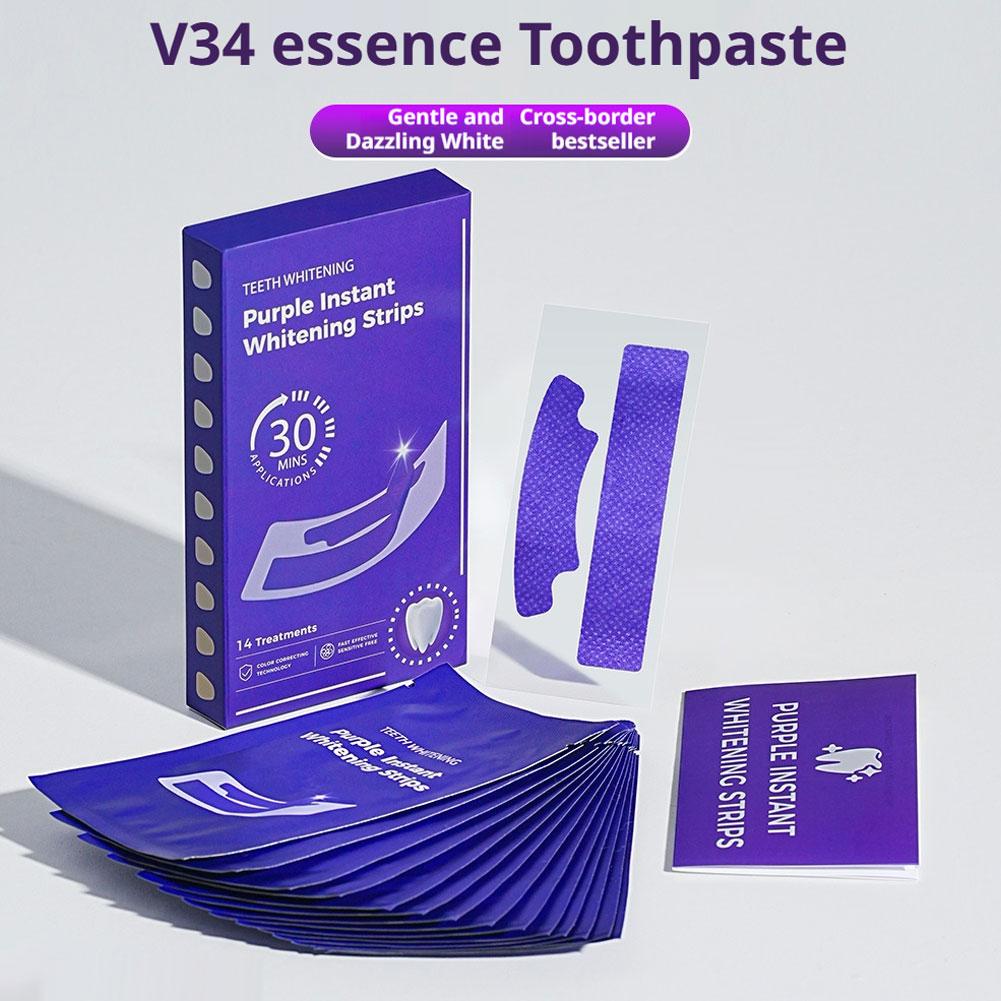V34 Teeth Whitening Strips - E - Teeth Whitening Session recension och pris